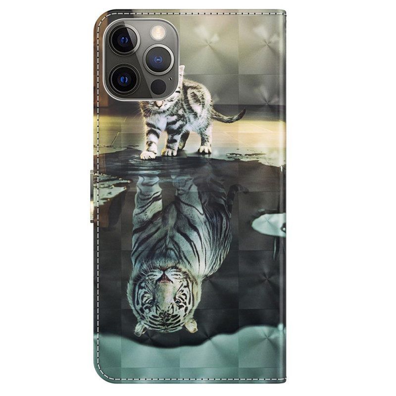 Κάλυμμα iPhone 15 Pro Max με κορδονι 3d Dream Kitten With Strap